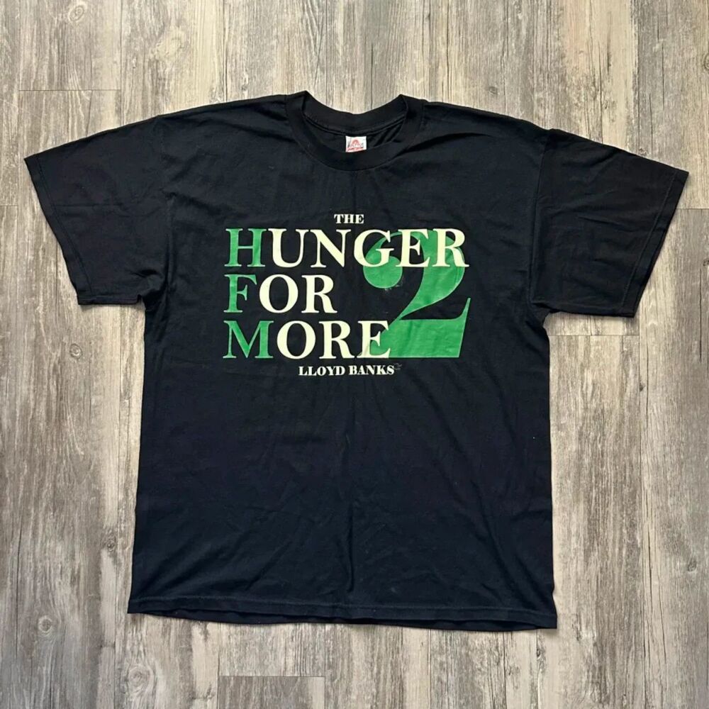 2010 The Hunger For More 2 LLOYD BANKS Album Promo T Shirt Size XL G-Unit